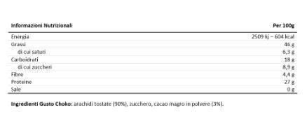 PEANUT BUTTER VARI GUSTI  220GR - MADE IN ITALY