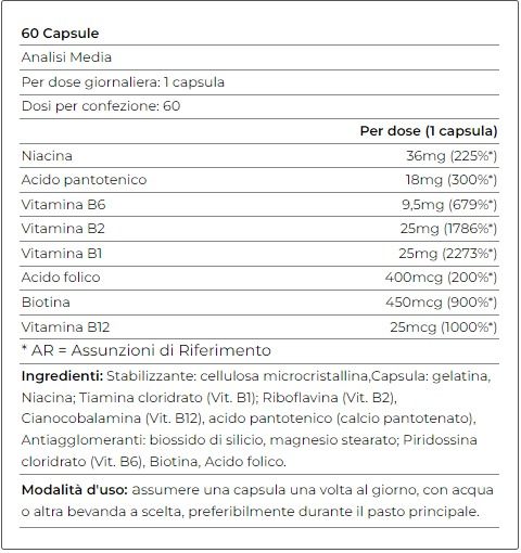 ULTRA B COMPLEX 60 CPS - YAMAMOTO NUTRITION