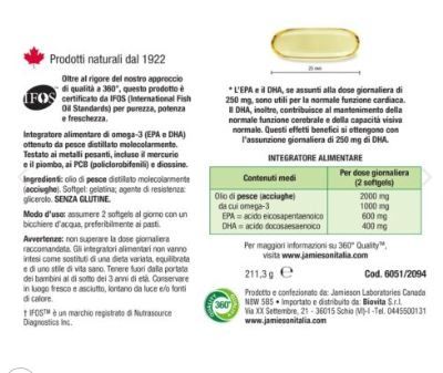 OMEGA 3 SELECT IFOS 150 CPS - JAMIESON