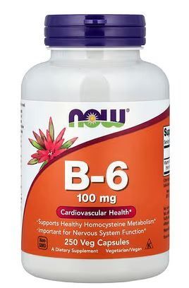 VITAMINA B-6 100MG  100CAPS - NOW