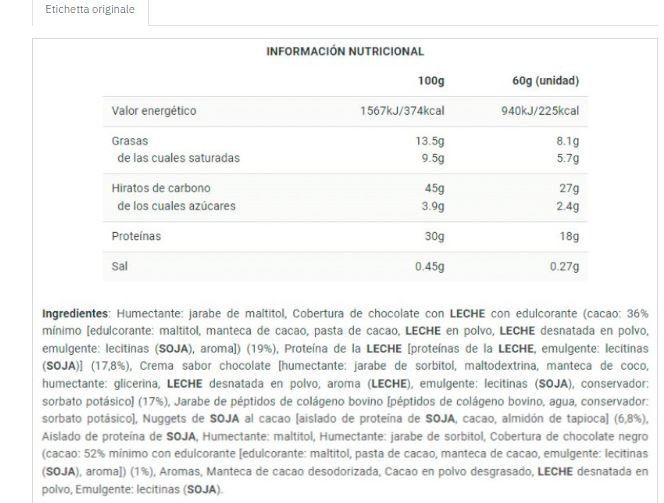 PROTEIN BAR 60GR - BIG