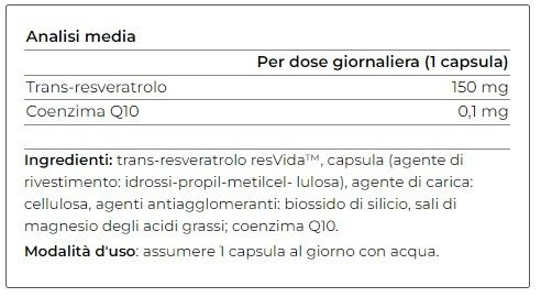 RESVERATROLO RESVIDA™ 60 CPS - YAMAMOTO NUTRITION