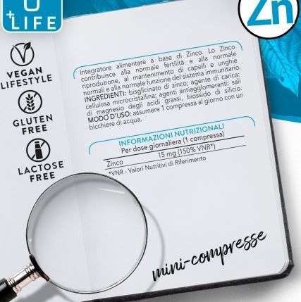 ZINCO BISGLICINATO 400 CPR | +LIFE