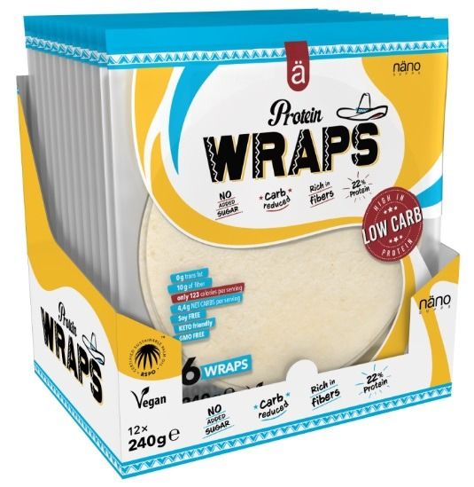 PROTEIN WRAPS - NANO SUPPLEMENTS - 6X40 GR