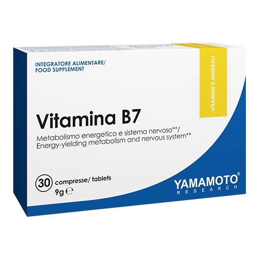 VITAMINA B7 30 CPR - YAMAMOTO NUTRITION