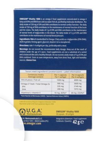 OMEGA 3 + VTAMINA E 30SOFT - OMEGOR VITALITY