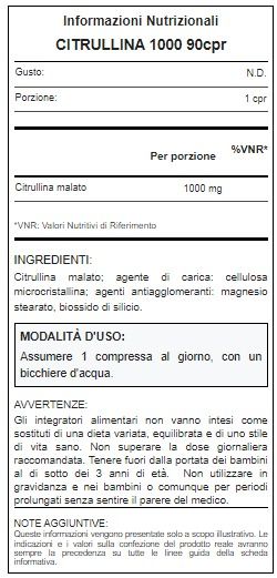 CITRULLINA 1000 90 CPR - WHY SPORT