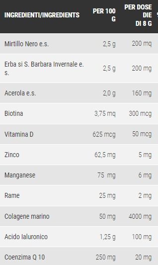 COLLAGENE MARINO + ACIDO IALURONICO 20 BUSTINE - PRO NUTRITION