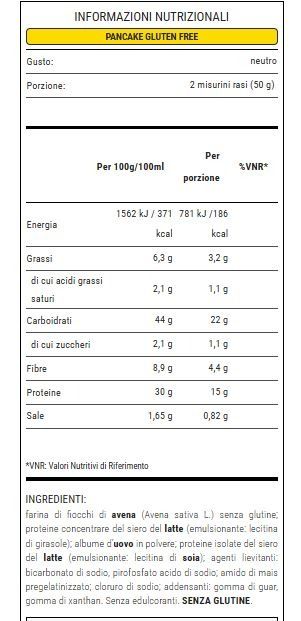 LOW SUGAR - PANCAKE  800 GR GLUTEN FREE - BIOVITA