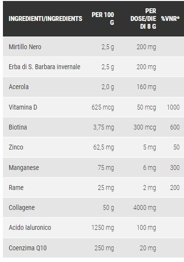 COLLAGENE MARINO + ACIDO IALURONICO 160G -  PRO NUTRITION