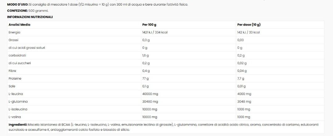 BCAA 4.1.1 500GR - NUTREND