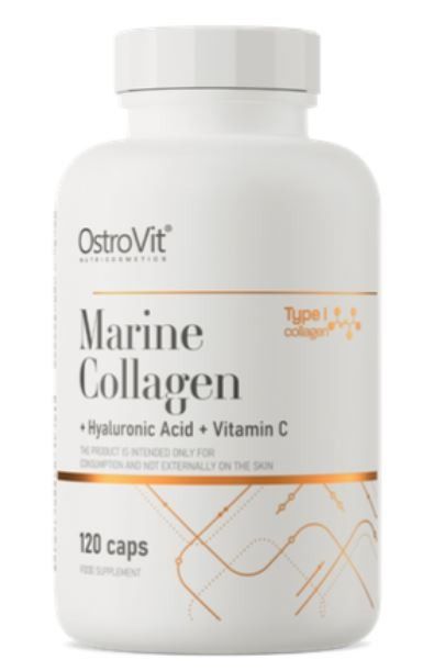 COLLAGENE MARINO ACIDO IALURONICO VITAMINA C 120 CPS - OSTROVIT