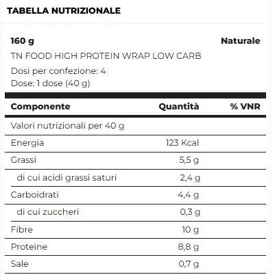 HIGH PROTEIN WRAP LOW CARB 40GR - TSUNAMI