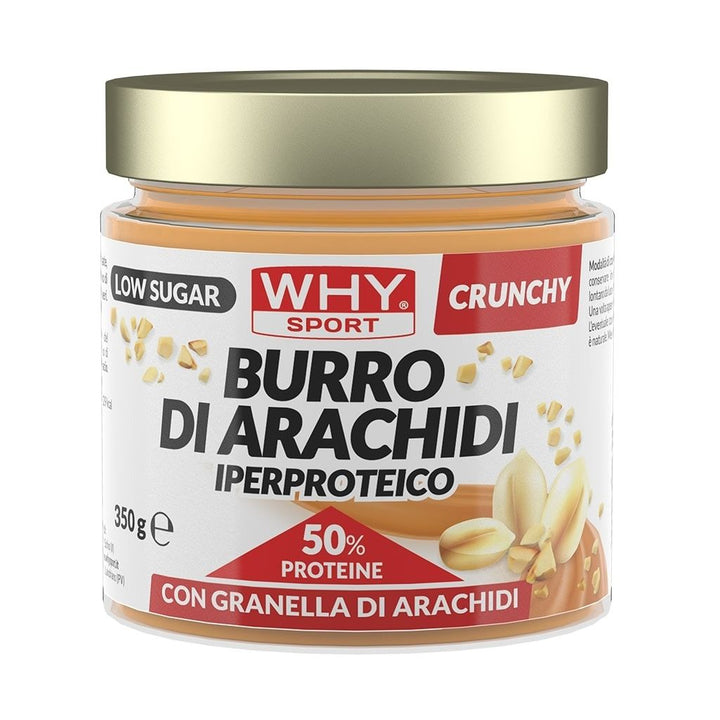 BURRO DI ARACHIDI IPERPROTEICO 350 GR  - WHY SPORT