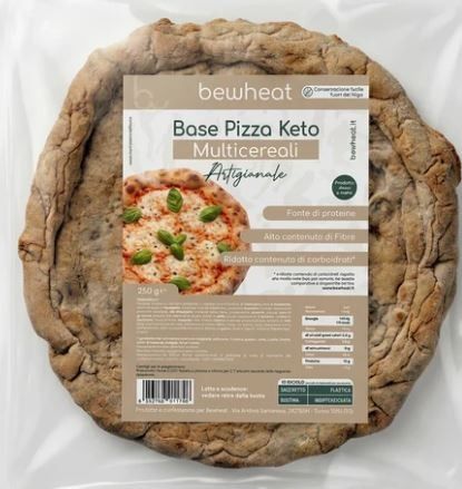 BASE PIZZA KETO 250GR - BEWHEAT