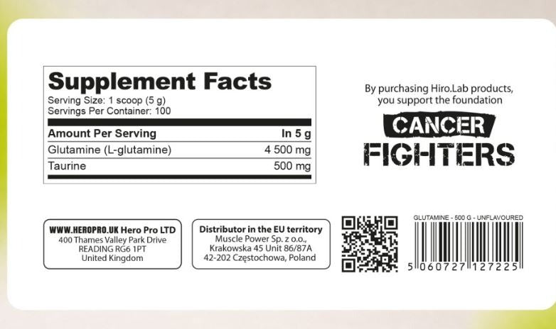 GLUTAMINE PURE 500GR - HIRO LAB