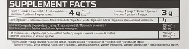 CREATINE MONOHYDRATE 500 GR - OSTROVIT