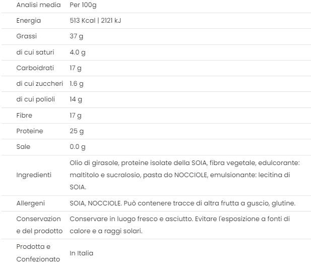 CREMA PROTEICA VEGANA LOW CARB - ASFOODS