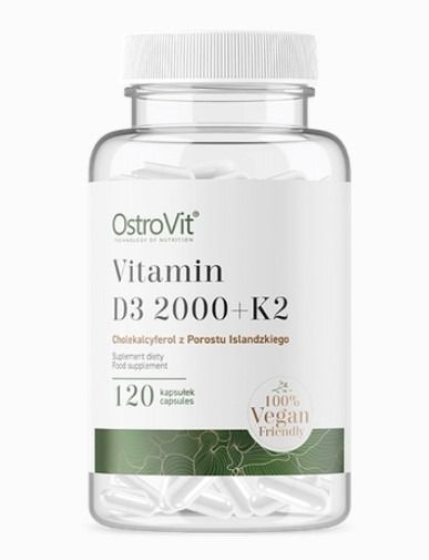 VITAMIN D3 2000 + K2 120 CPS  - OSTROVIT -