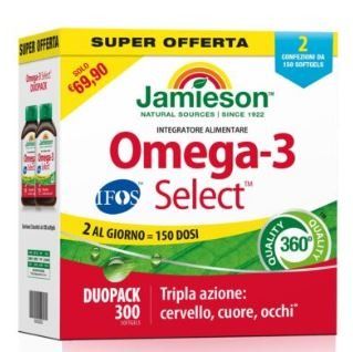 PROMO DUOPACK OMEGA-3 SELECT IFOS 300 SOFTGEL - JAMIESON
