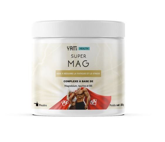 SUPERMAG 250 GR - MAGNESIO, TAURINA E VITAMINA B6 - YAM NUTRITION