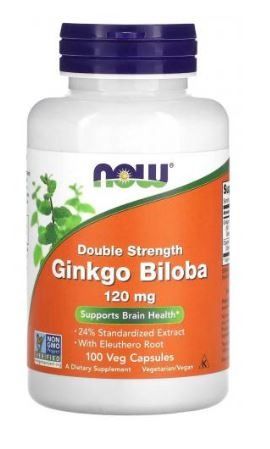 GINKGO BILOBA 120 MG 100 VEG CAPS - NOW