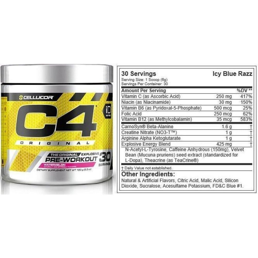 C4 RIPPED PRE WORKOUT - CELLUCOR