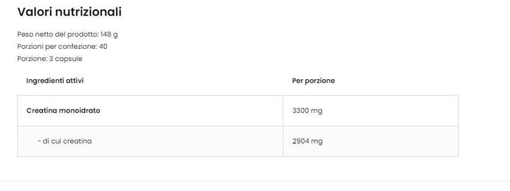 CREATINA MONOIDRATO 3300 MG  120 CPS - OSTROVIT