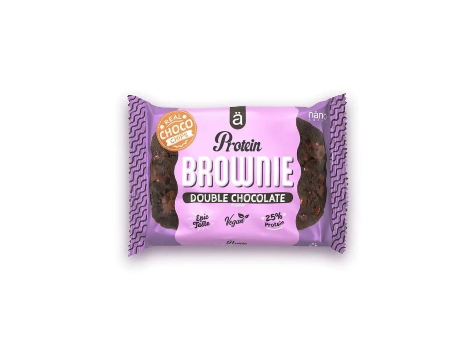 BROWNIE DOUBLE CHOCOLATE  60 GR - NANO SUPPS