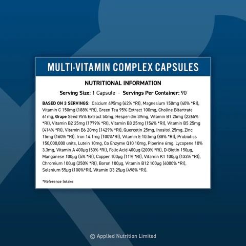 MULTI-VITAMIN COMPLEX 90 CPS - APPLIED NUTRITION