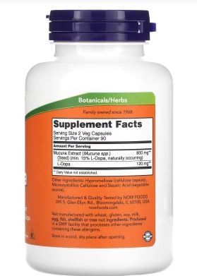 DOPA CUCUMA 90 VEG CAPS - NOW