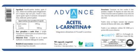 ACETIL L-CARNITINA 90CPS - ADVANCE CARE