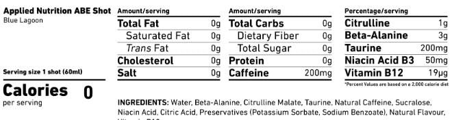 ABE SHOTS 60 ML - APPLIED NUTRITION