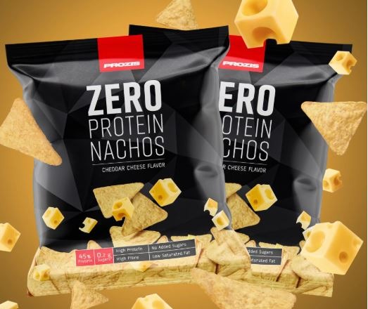 ZERO PROTEIN NACHOS CHEDDAR CHEESE 25GR - PROZIS