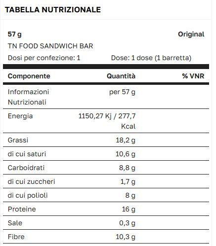 SANDWICH BAR 57GR - TSUNAMI