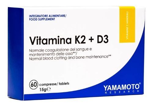 VITAMINA K2 + D3 NEW FORMULA 60 CPR - YAMAMOTO