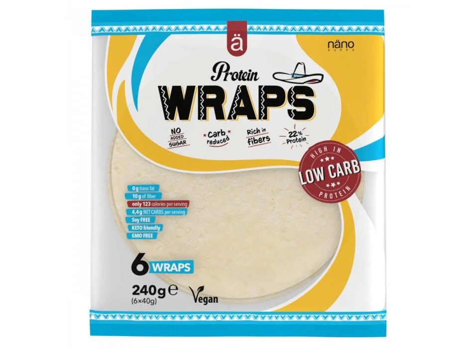 PROTEIN WRAPS - NANO SUPPLEMENTS - 6X40 GR