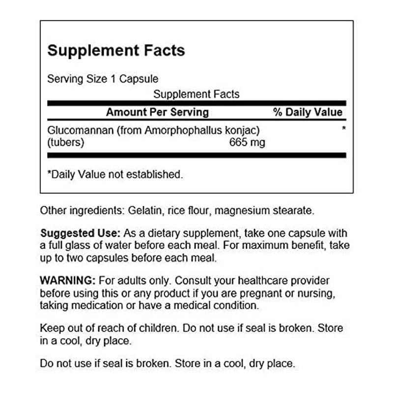 GLUCOMANNAN 90 CPS - SWANSON