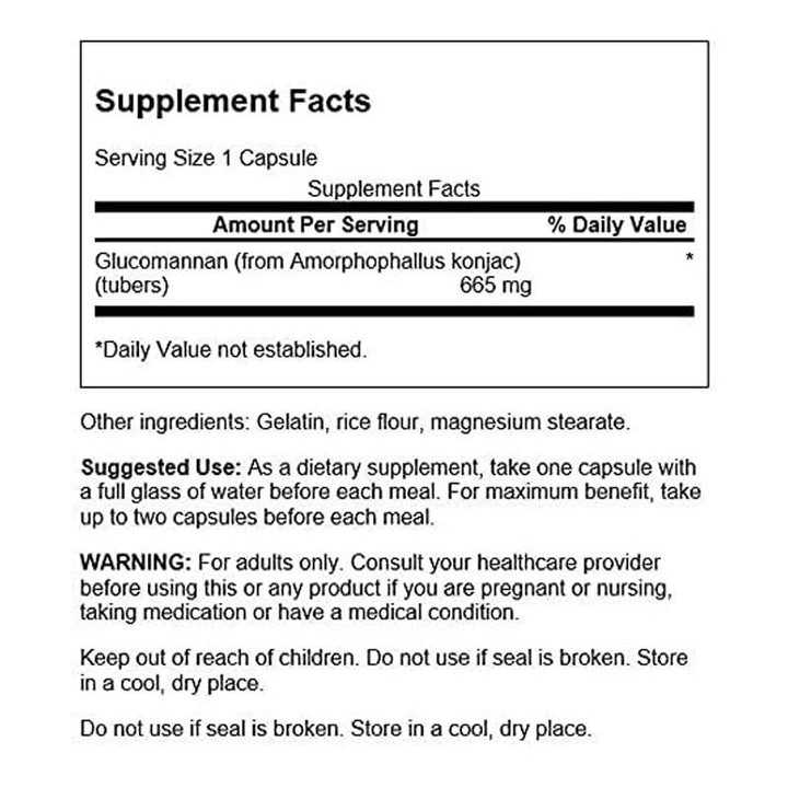 GLUCOMANNAN 90 CPS - SWANSON