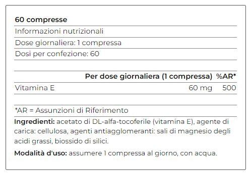 VITAMINA E 60 CPR- YAMAMOTO NUTRITION