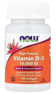 VITAMINA D-3 10.000 IU 100 SOFTGELS  - NOW