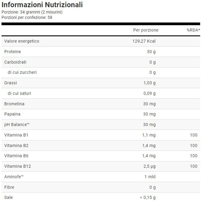 VB WHEY 104 9.8 - INTEGRATORE PROTEINE IN POLVERE - 1980 GR