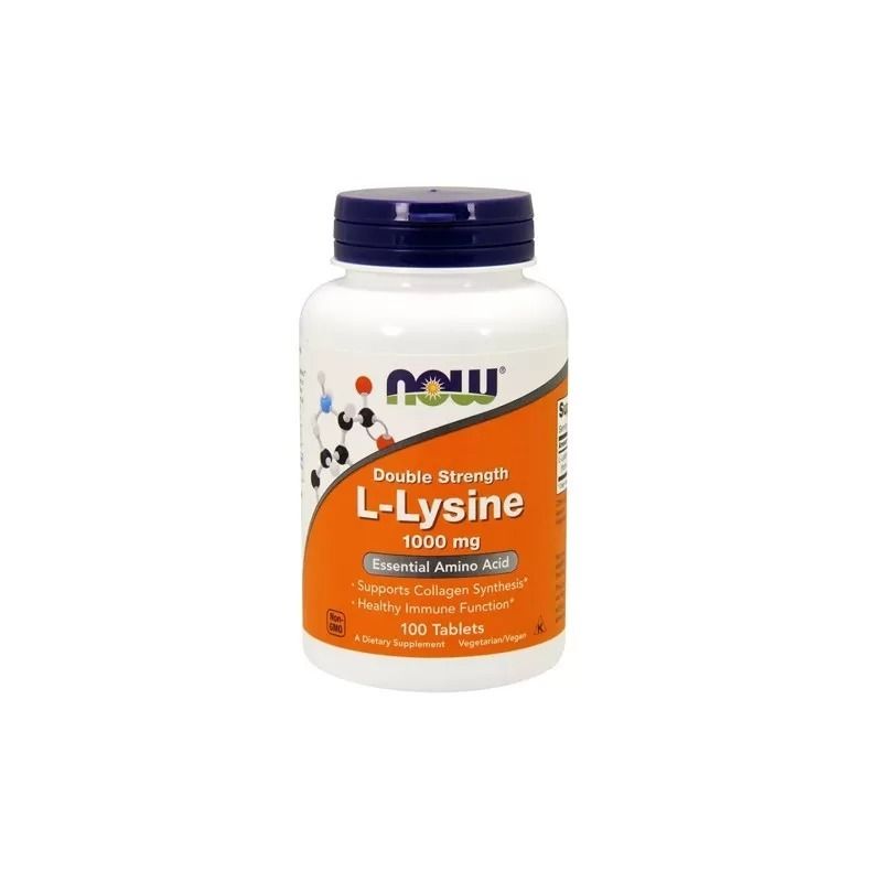 L-LYSINE LISINA 1000 MG 100 TABS - NOW FOODS