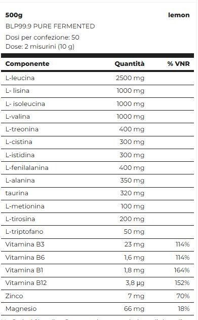 BLP 99.9 PURE FERMENTED 500 G - TSUNAMI NUTRITION