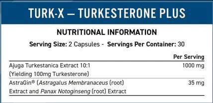 TURK X - APPLIED NUTRITION - 60 CPR