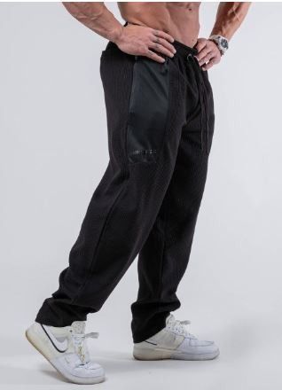 RIBBED PANTALONI HAMMER 2.0 NERO - MNX -