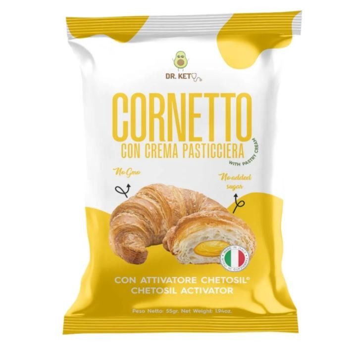 CORNETTO CON CREMA PASTICCIERA - DR KETO