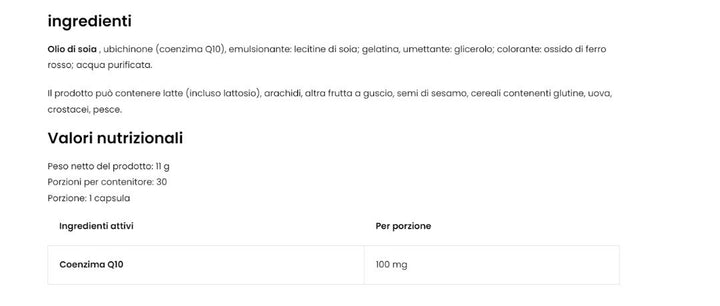 COENZIMA Q10 30 CPS - OSTROVIT