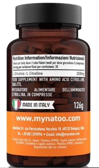CITRULLINE 90TBS - NATOO