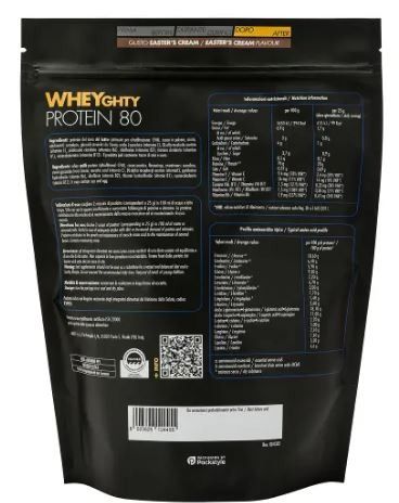 WHEYGHTY 80 PROTEIN  400 GR - LTD.EDITION PASQUA EASTER'S CREAM - +WATT